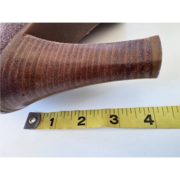 Vintage 90s Y2K Marc Jacobs Castoro Fur Lined Lace up Pink Blush Suede Heel Boot - Picture 11 of 13